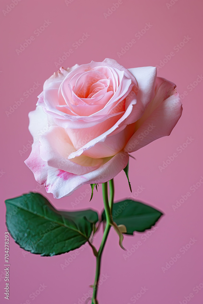 custom made wallpaper toronto digitalIsolated pink rose on a clean background