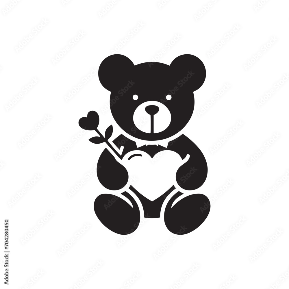 Elegance in Shadows: Teddy Bear Silhouette Celebrates the Beauty of Valentine Day, Enhancing the Romantic Feel in Your Designs - Valentine Day Teddy Bear Silhouette
Elegance in Shadows: Teddy Bear Silhouette Celebrates the Beauty of Valentine Day, Enhancing the Romantic Feel in Your Designs - Valentine Day Teddy Bear Silhouette