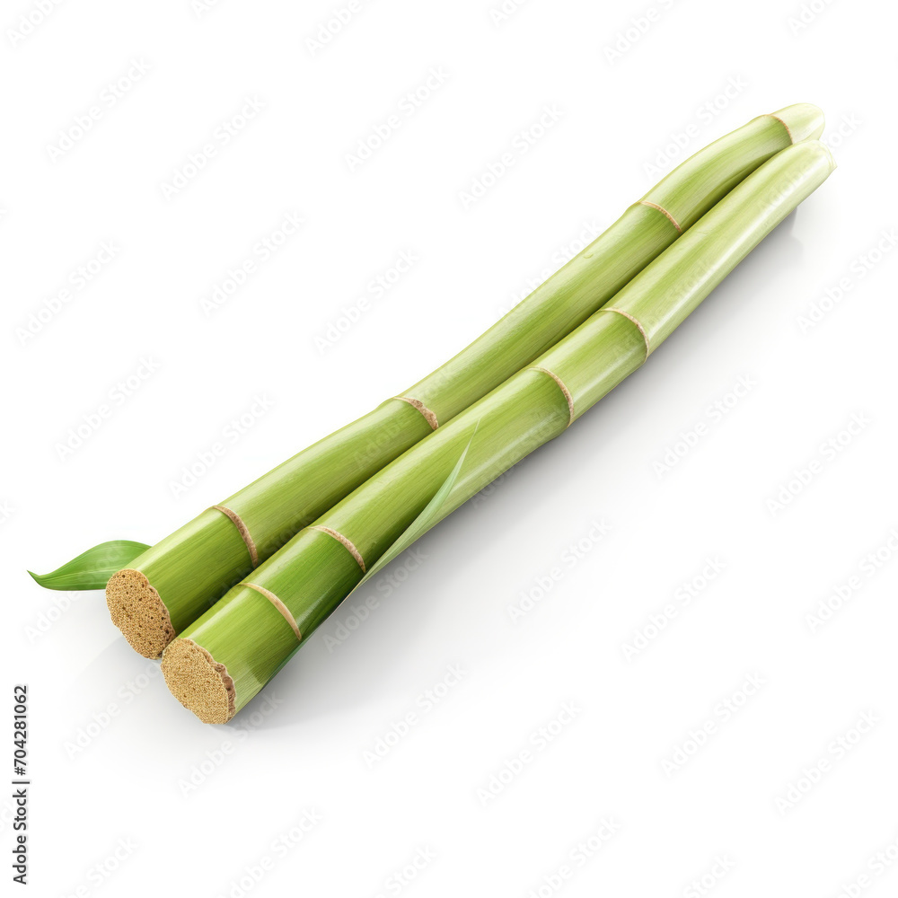 Fototapeta premium Sugar cane isolated on white background.