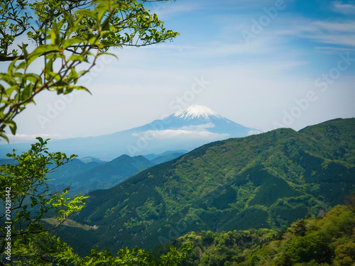 大山阿夫利神社の富士見台からみた富士山 / Mt. Fuji seen from Fujimidai of Oyama Afuri Shrine.  Isehara City, Kanagawa Prefecture. photo