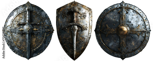 Ancient Warrior Shield Classic Iron Armor photo