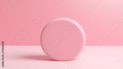 pink pastel color question mark isolated on pink background