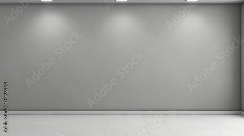 Wallpaper Mural Serene Gray Studio: Minimalist Architecture, Clean Design, and Urban Simplicity in an Empty Room Gradient Background - Ideal for Contemporary Living Spaces. Torontodigital.ca