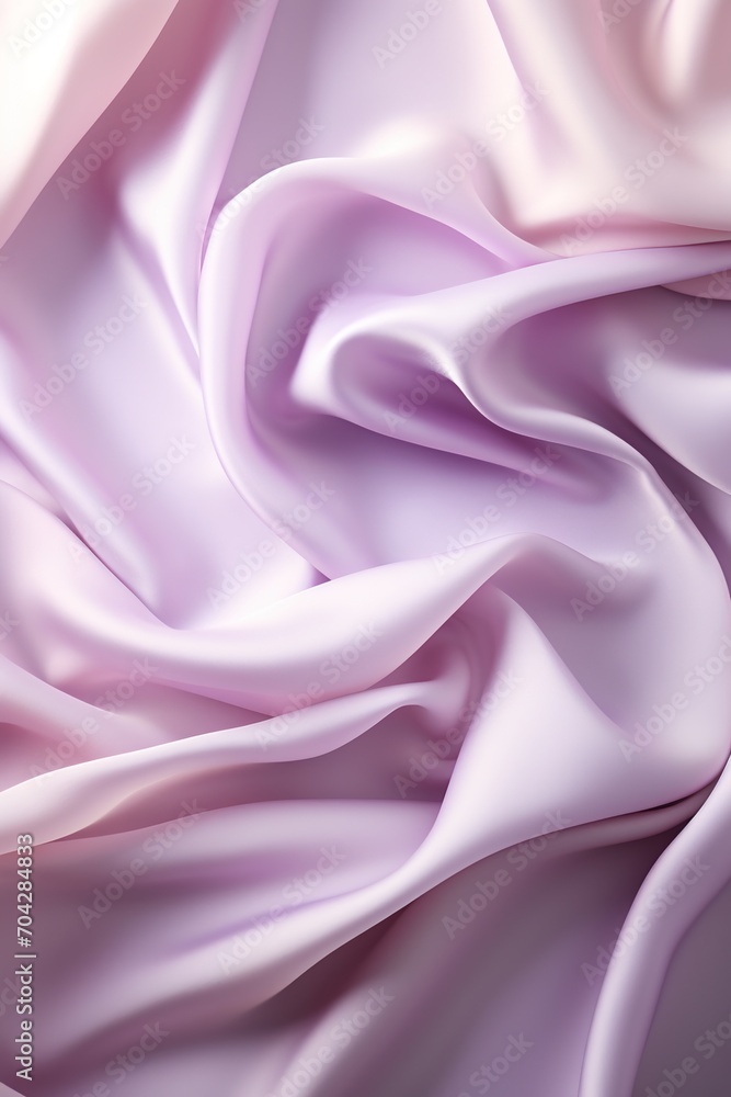 Gradient purple silk fabric with gentle waves