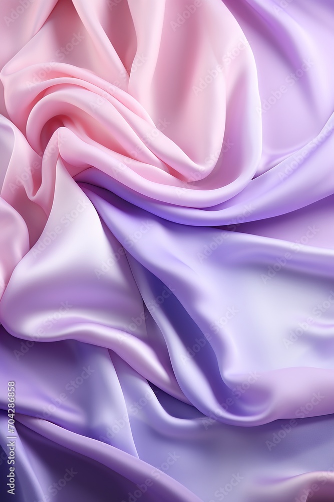 Fototapeta premium Gradient pink and purple silk fabric