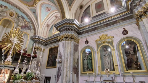 Frosolone - Panoramica della navata della Chiesa di San Pietro Apostolo photo