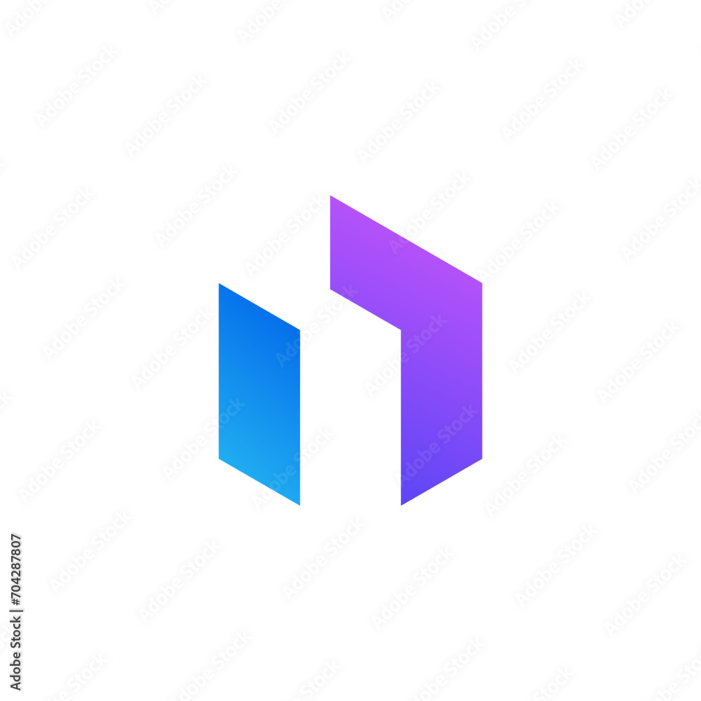 In letter initial logo design vector modern In letter initial logo design vector modern