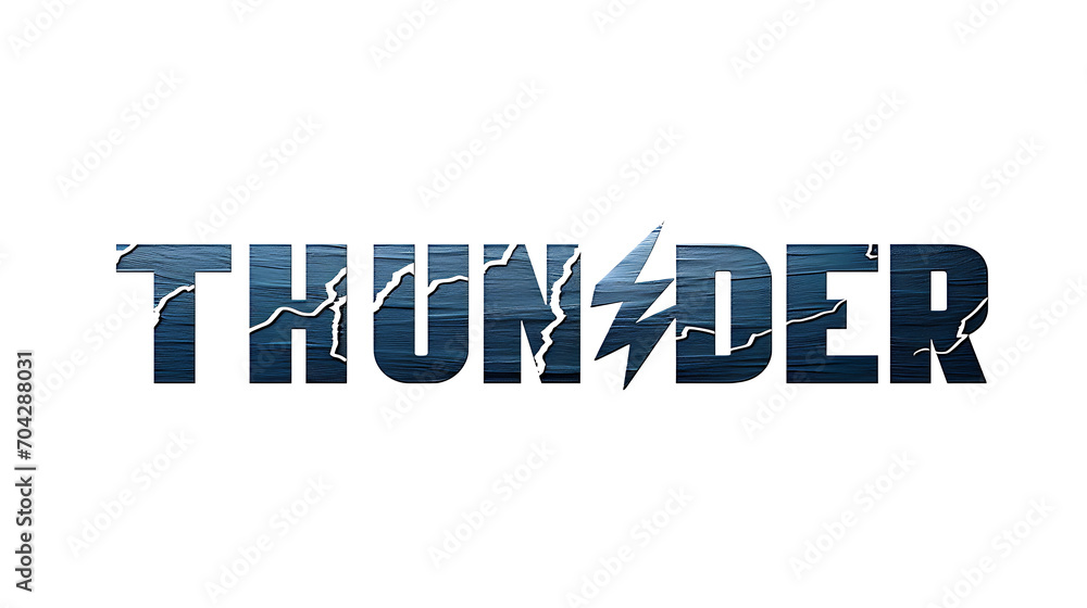 “Thunder” Typography Art