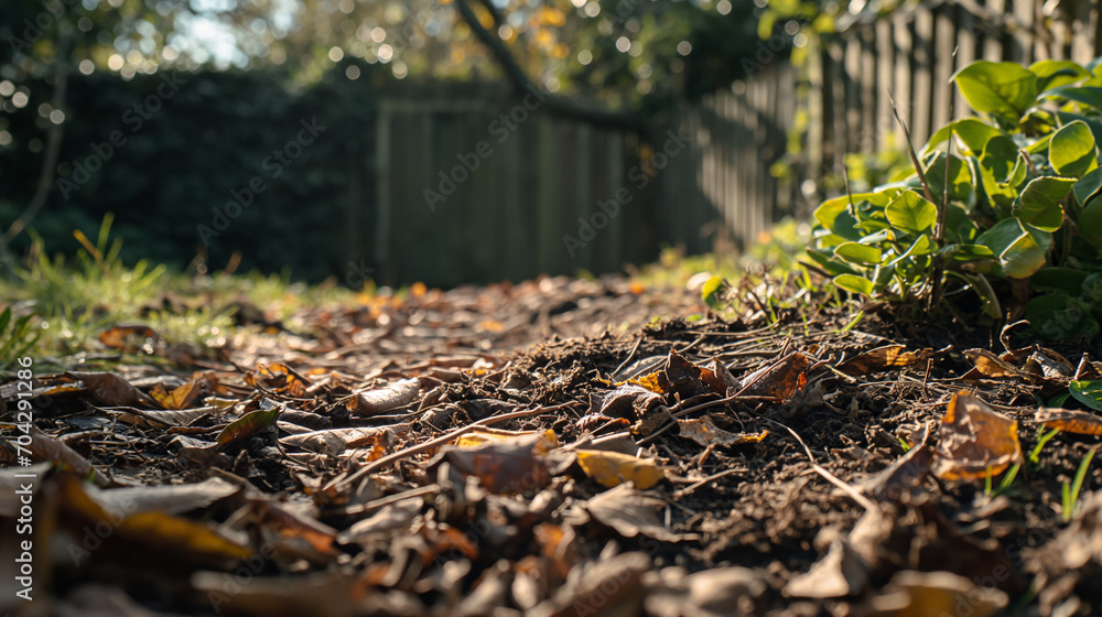 Clearing garden debris, tidy, natural. Clearing garden debris, tidy, natural.