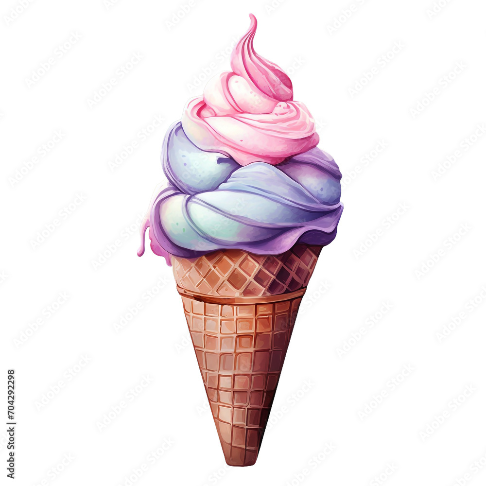 ice cream watercolor clipart illustration with transparent background ice cream watercolor clipart illustration with transparent background