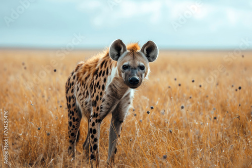 The essence of a hyena in its natural savanna habitat © Venka