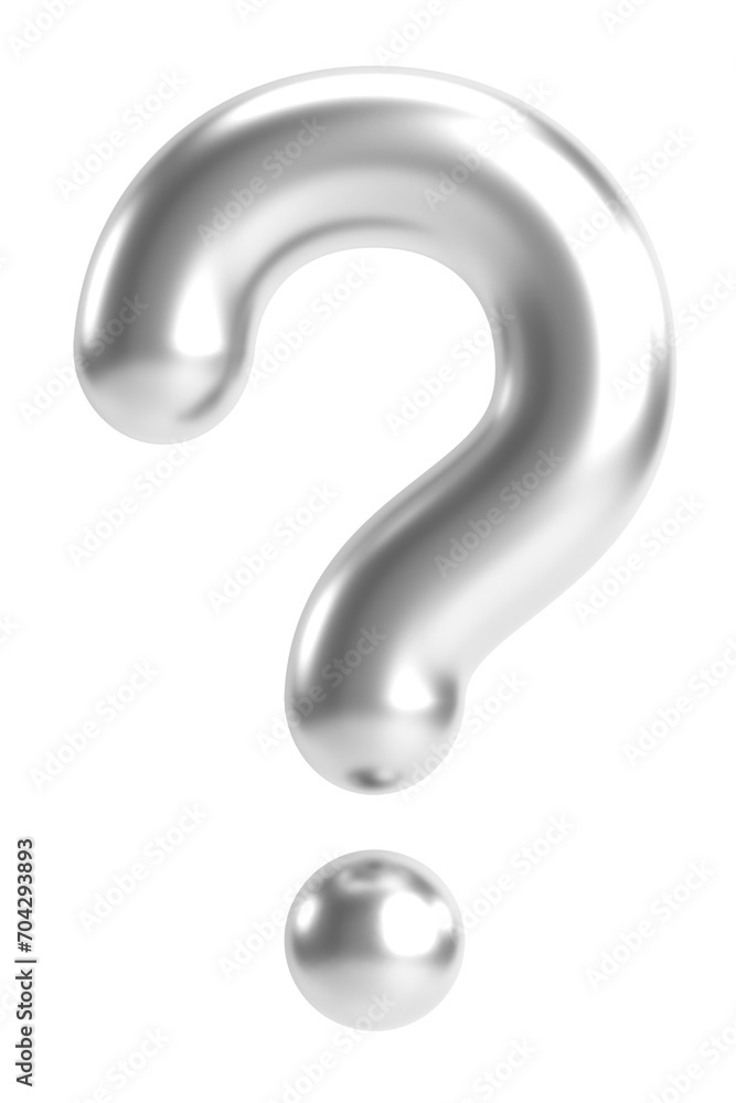 Question mark sign. 3D illustration. Question mark sign. 3D illustration.