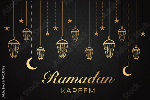 Ramadhan background, Eid al-Fitr background, Islamic new year background greeting card
