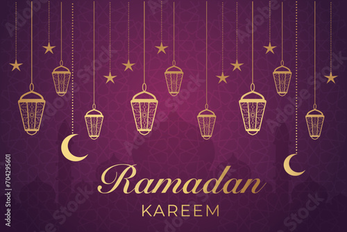 Ramadhan background, Eid al-Fitr background, Islamic new year background greeting card
