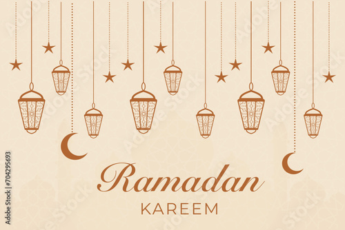 Ramadhan background, Eid al-Fitr background, Islamic new year background greeting card