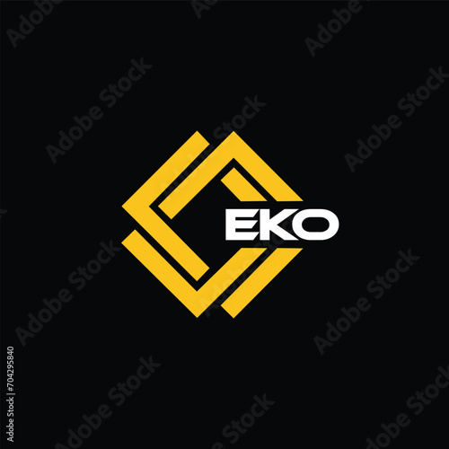  EKO letter design for logo and icon.EKO typography for technology, business and real estate brand.EKO monogram logo.