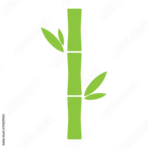 Bamboo leaf icon  nature tropical symbol design  web sign vector illustration