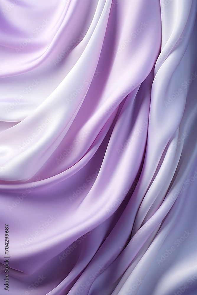 Obraz premium Gradient purple silk satin fabric with gentle waves