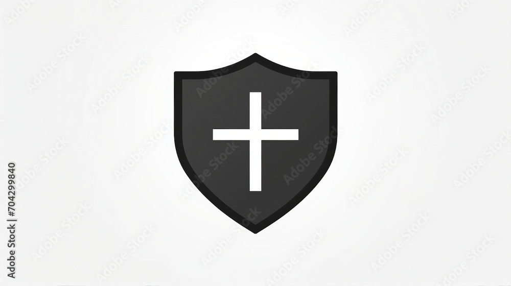 Modern Black Shield Icon for Digital Security and Privacy | Minimalist Thin Line Symbol for Protection Concept | Graphic Vector Illustration for Web and Technology Design Modern Black Shield Icon for Digital Security and Privacy | Minimalist Thin Line Symbol for Protection Concept | Graphic Vector Illustration for Web and Technology Design