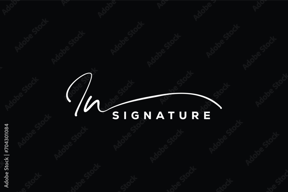 IN initials Handwriting signature logo. IN Hand drawn Calligraphy lettering Vector. IN letter real estate, beauty, photography letter logo design. IN initials Handwriting signature logo. IN Hand drawn Calligraphy lettering Vector. IN letter real estate, beauty, photography letter logo design.