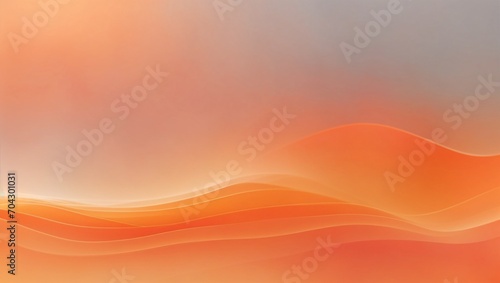 Beautiful and soft orange wave gradient made by AI generative