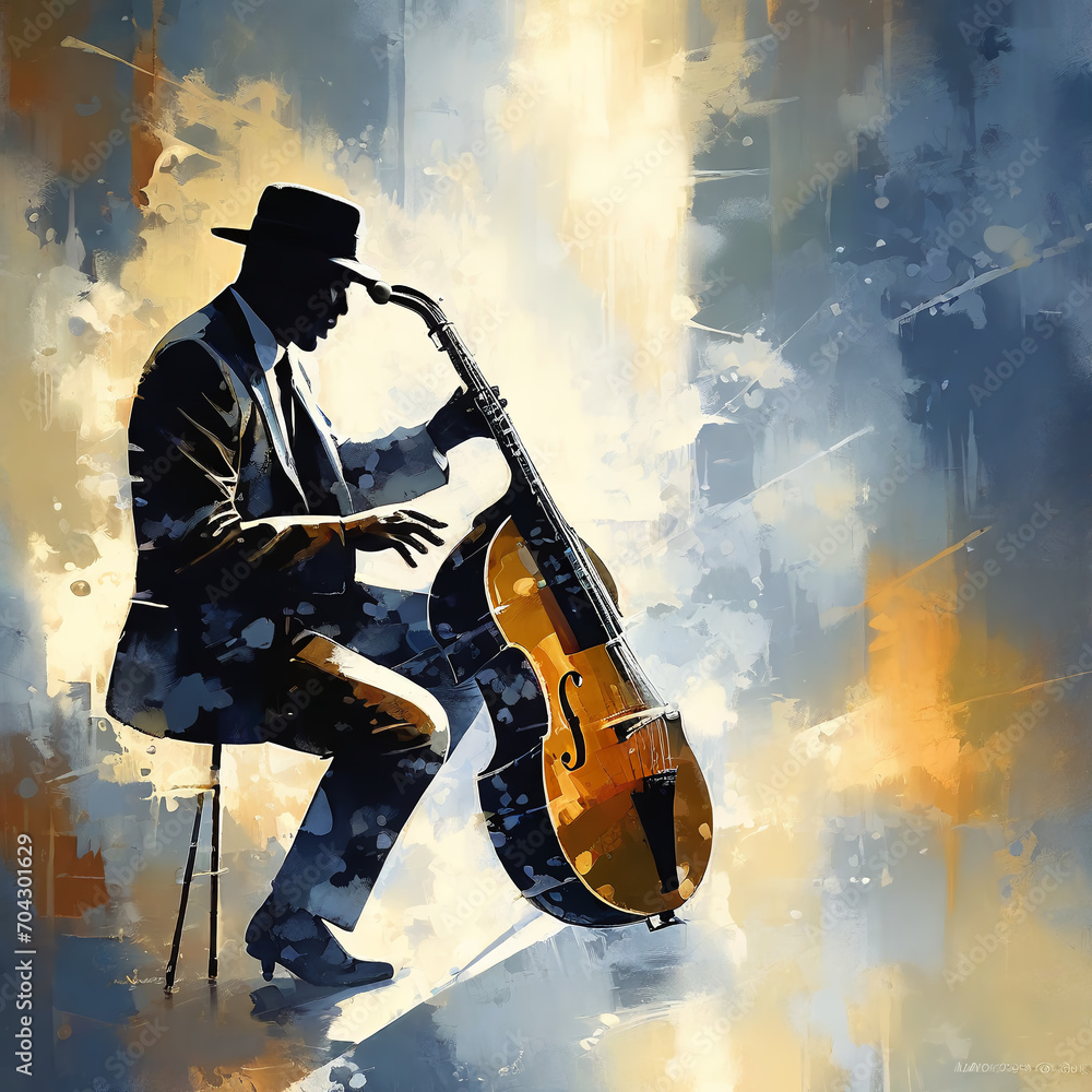 Obraz premium Jazz 재즈 Generative AI