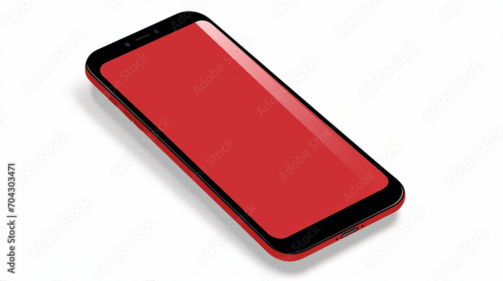 Modern Smartphone Flat Icon Isolated on White Background. Digital Illustration of Mobile Device Symbolizing Contemporary Communication Technology and Connectivity. Modern Smartphone Flat Icon Isolated on White Background. Digital Illustration of Mobile Device Symbolizing Contemporary Communication Technology and Connectivity.