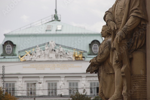 Statues in the city of Vienna, Austria