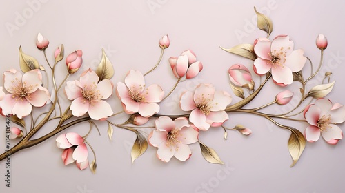 Elegant Spring Floral Vector Background in Watercolor – A Beautiful Botanical Illustration for Romantic Cards, Invitations, and Decorative Designs with a Touch of Luxury and Vintage Charm.