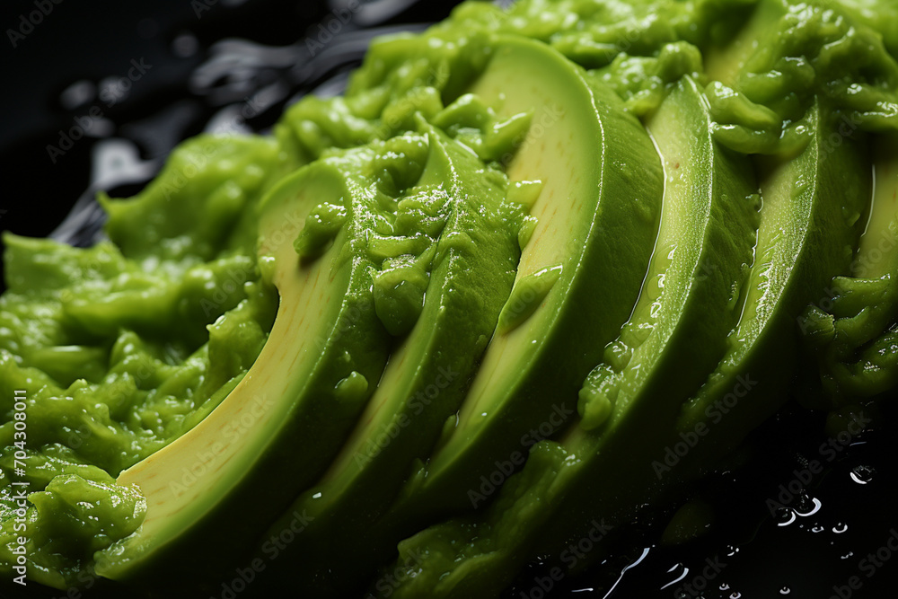 Guacamole - Rich green and creamy abstract textures. Guacamole - Rich green and creamy abstract textures.