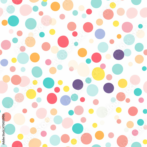 Seamless pattern with watercolor textured strokes of paint and dots. Simple forms on white background. Abstract backdrop for children print, paper, textile, design 