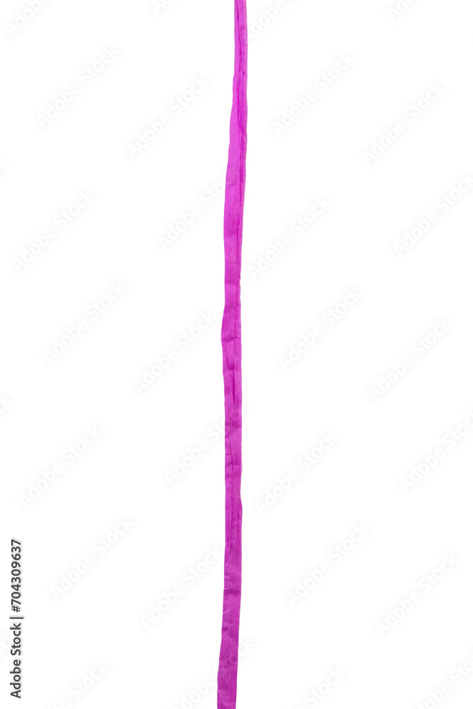 line of purple paper ribbon isolated on white background line of purple paper ribbon isolated on white background