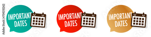 Important dates