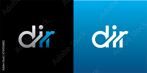 DIR Letter Initial Logo Design Template Vector Illustration photo
