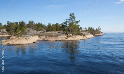 The coast of Lake Ladoga