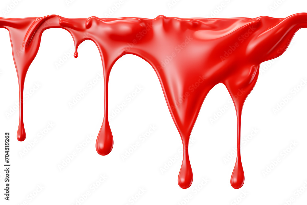 Red ketchup or red liquid sause splash isolated on white background Red ketchup or red liquid sause splash isolated on white background