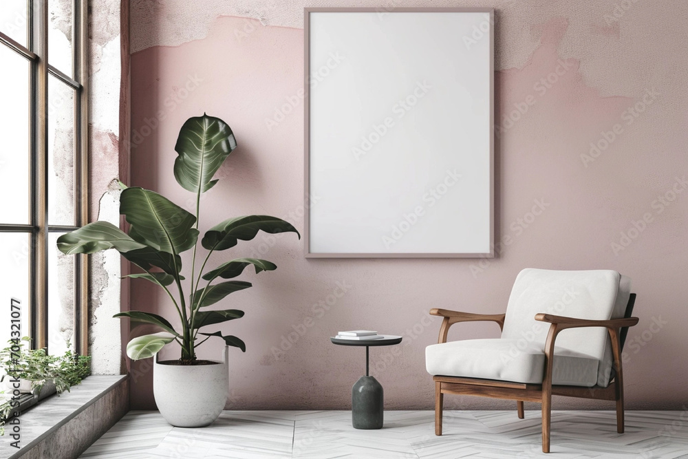 mockup blank frame art at modern living room mockup blank frame art at modern living room