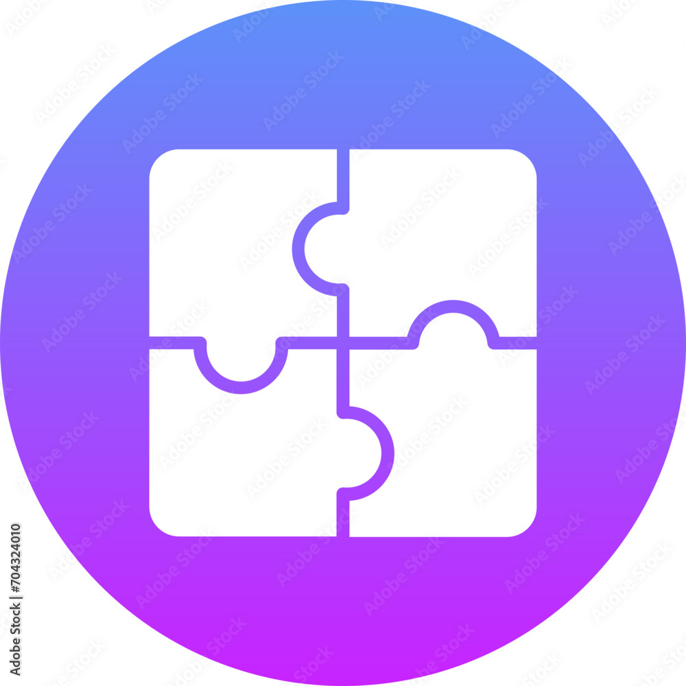 Fototapeta premium Puzzle Icon