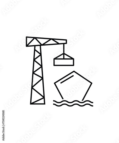 transport icon, vector best line icon.