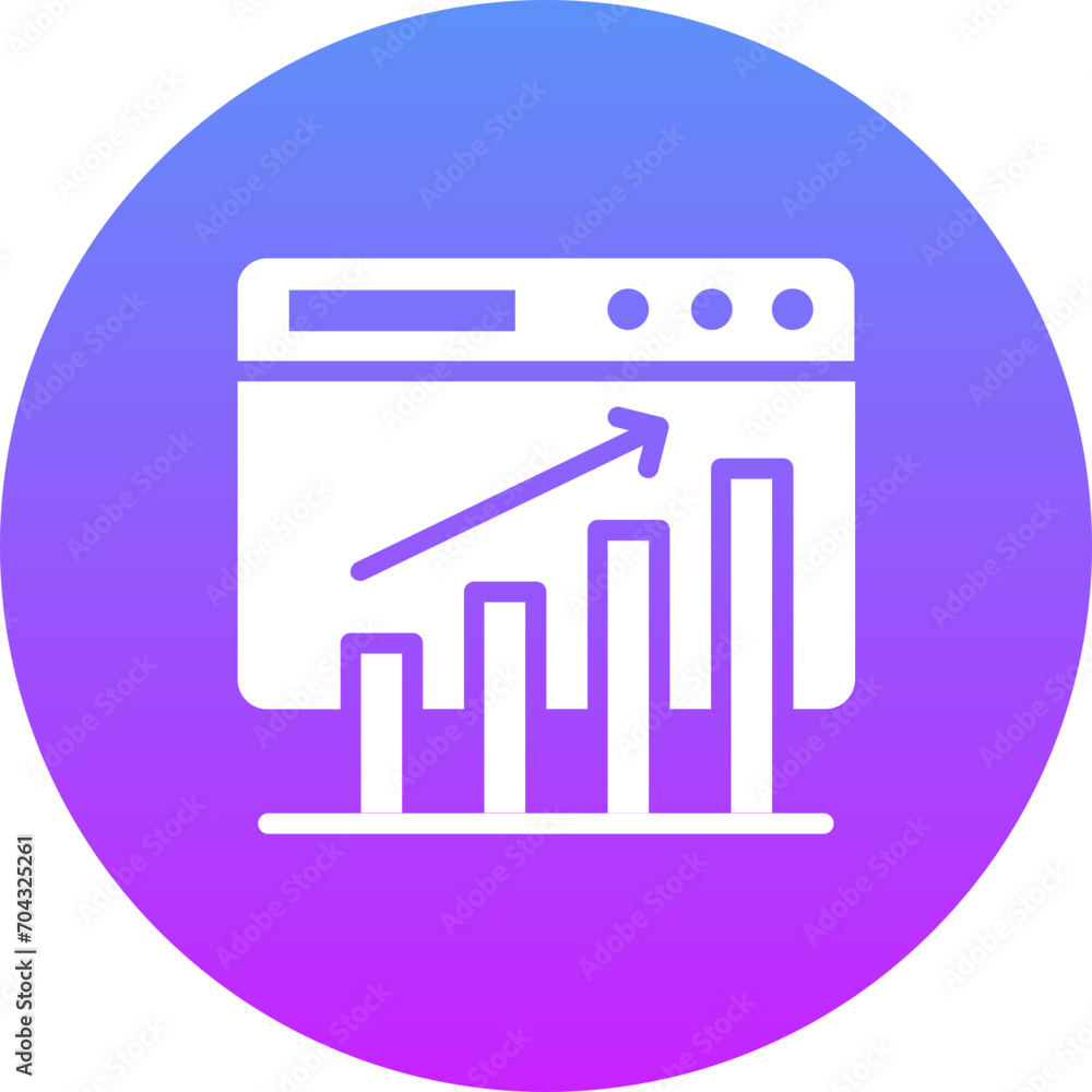 Website Bar Graph Icon Website Bar Graph Icon