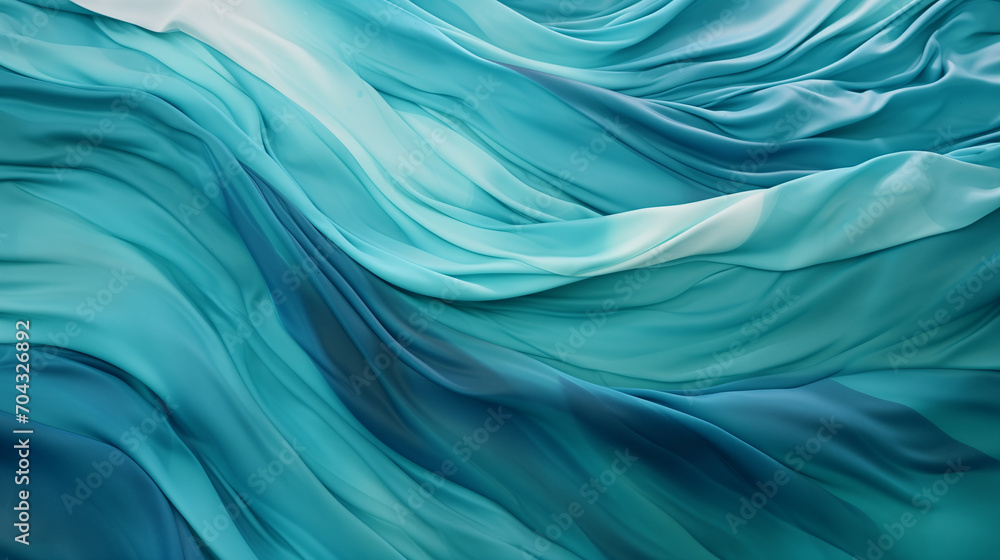 Silken Seas Abstract Ocean Waves Flowing Silk Fabric Textures in Blue and Green Background Wallpaper Silken Seas Abstract Ocean Waves Flowing Silk Fabric Textures in Blue and Green Background Wallpaper