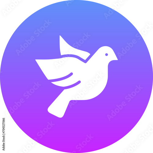 Dove with Heart Icon
