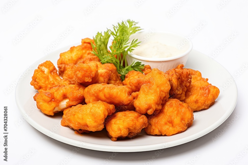 fried chicken nuggets with mayonnaise fried chicken nuggets with mayonnaise