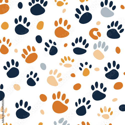 seamless pattern background with cats isolated vector design