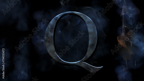 Buchstabe Q als Synonym für eine Verschwörungstheorie Q ANON, ai generativ