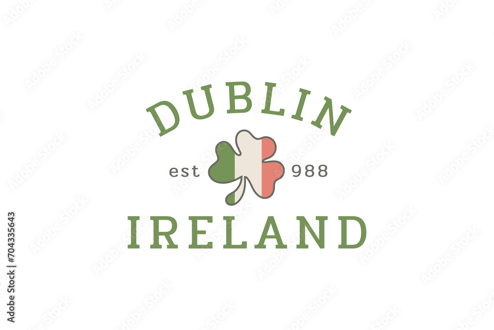 Dublin St. Patrick's Day Typography T shirt design Dublin St. Patrick's Day Typography T shirt design