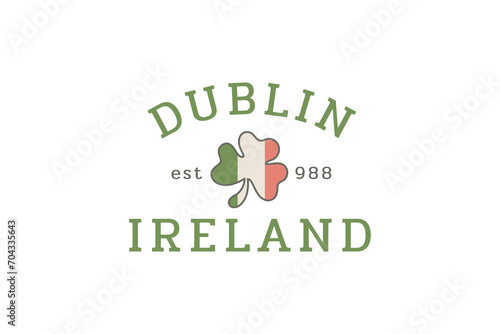 Dublin St. Patrick's Day Typography T shirt design