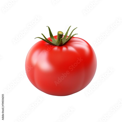 3d tomato isolated on the white background.