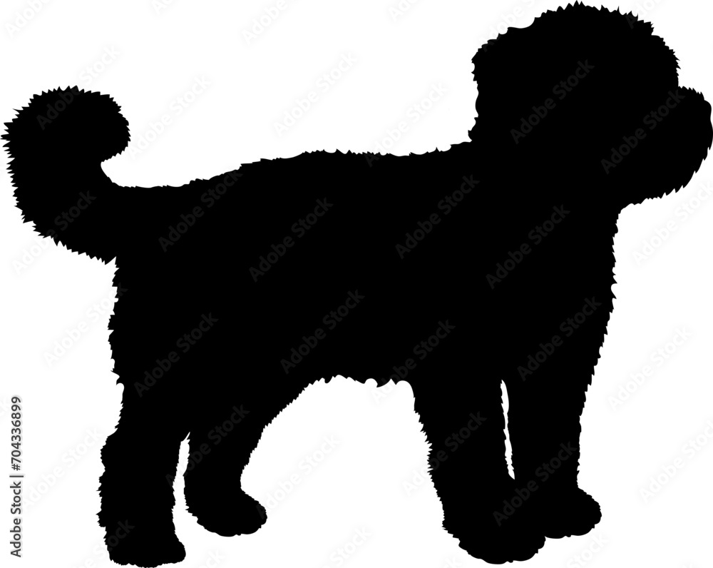 Yorkie Poo Dog silhouette breeds dog breeds dog monogram logo dog face vector