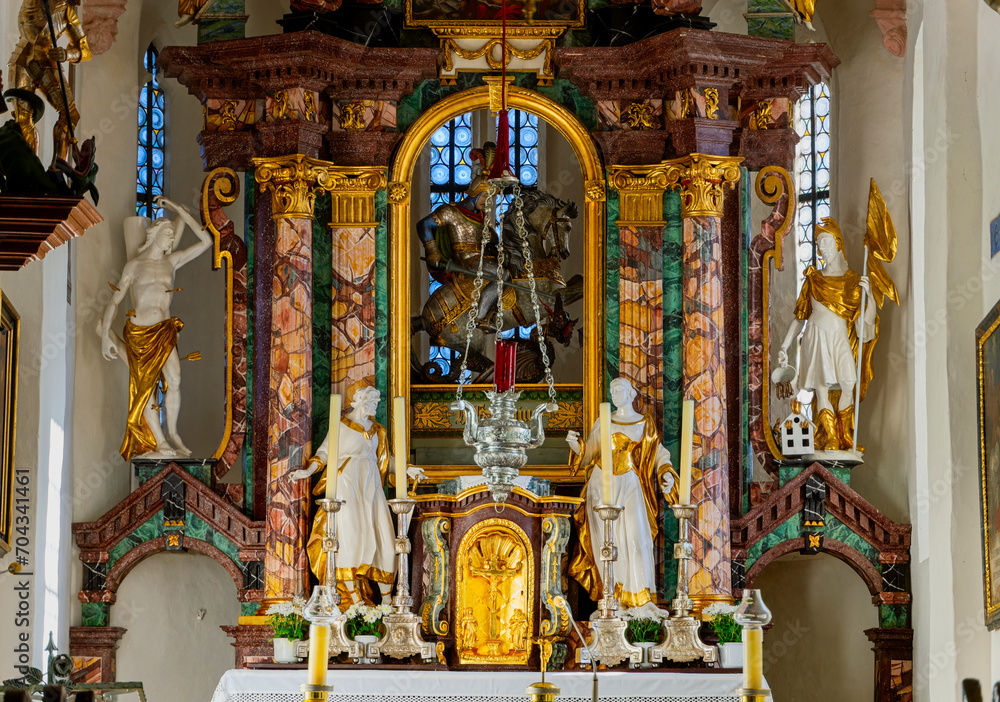 Altar, Parish Church, Sternberg, Carinthia, Austria